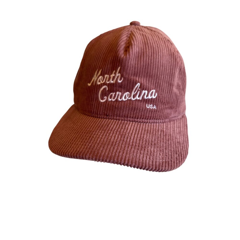 North Carolina USA Adjustable Corduroy Cap By Coordinate Company